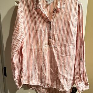 Rachel Zoe striped linen shirt